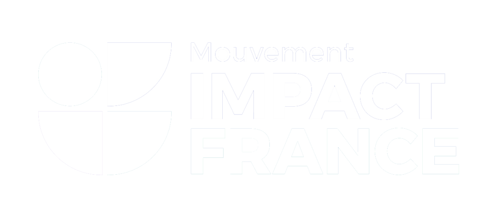 Logo blanc mouvement impact France