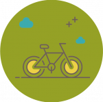 Pictogramme Habitéé mobilité douce vélo